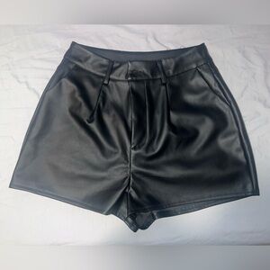 Women’s Faux Leather Shorts